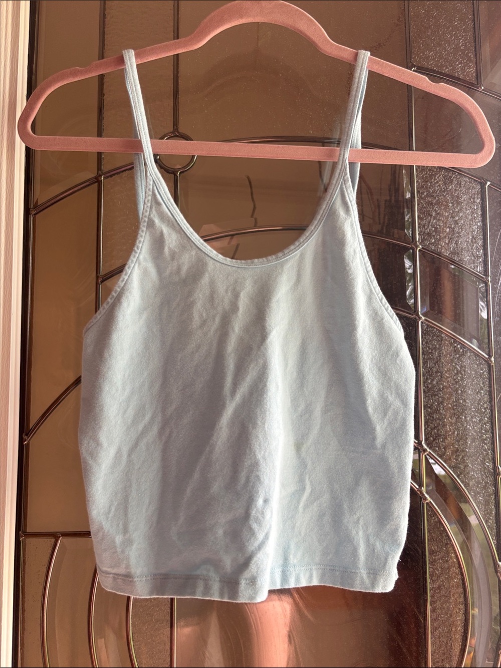 American Eagle Outfitters Light Blue Scoop Neck Tank